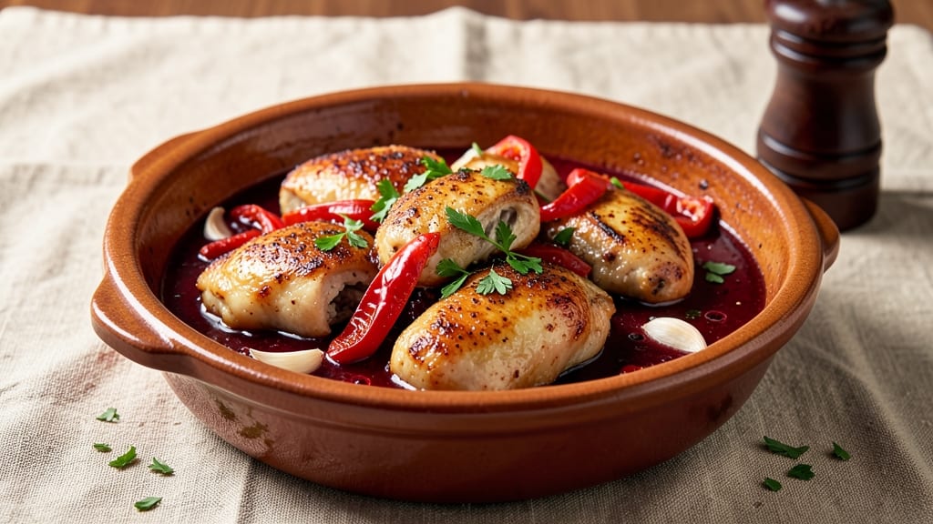 Basque Chicken Slow Cooker Recipe: Smoky Paprika and Garlic Infusion