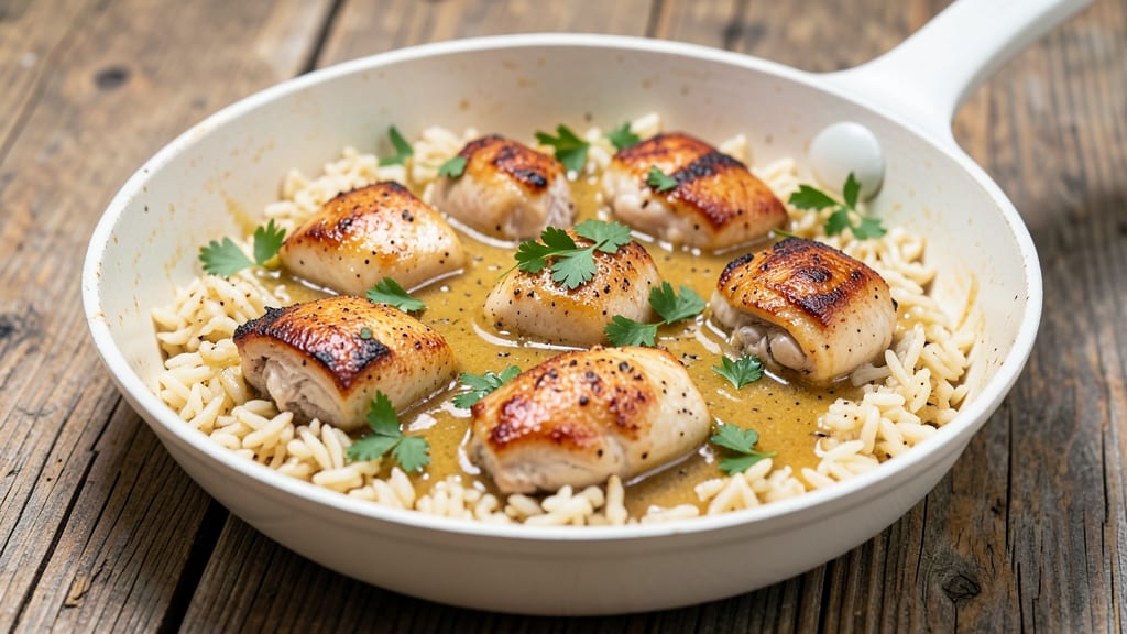 Betty Crocker's Chicken and Rice Recipe: One-Pan Comfort with Herbed Gravy