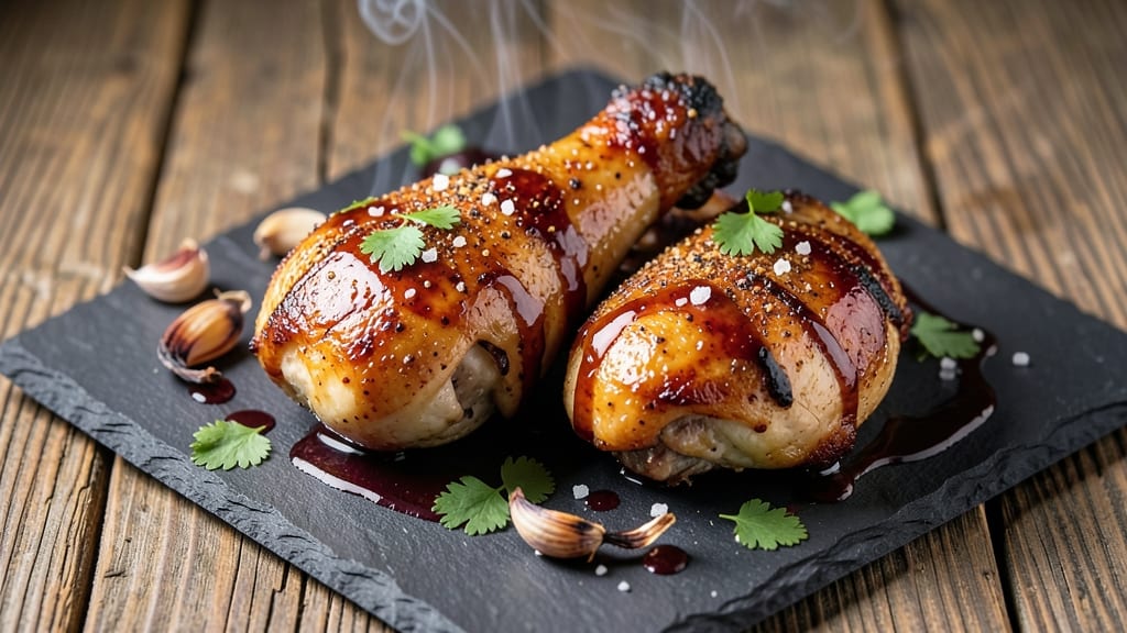 Baked Chicken Thighs with Barbecue Sauce Recipe: Smoky-Glazed Crispy Skin and Juicy Centers