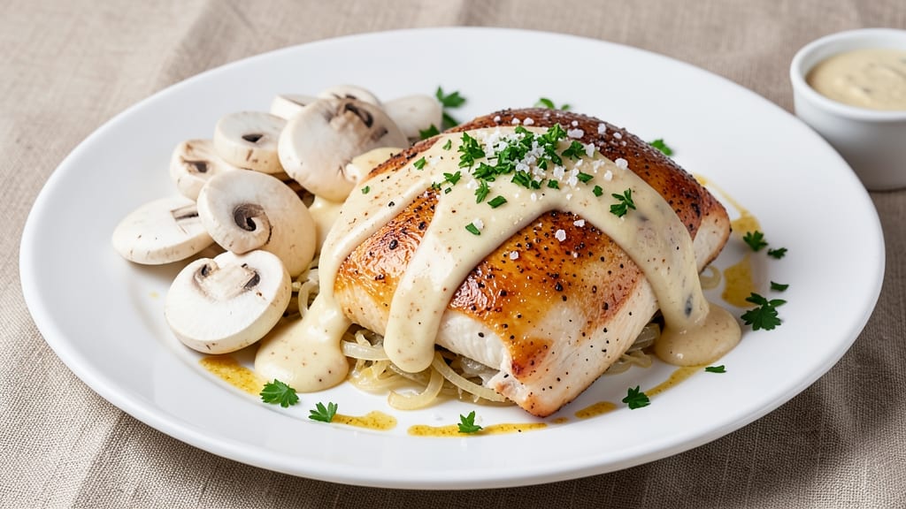 Baked Chicken Divan Recipe: Crispy Herb Crown Over Melty Cheese Rivers