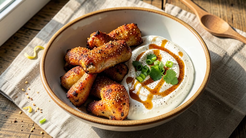 Baked Chicken Wing Dip Recipe: Crispy Tortilla Crowns Over Smoky Cheese Rivers