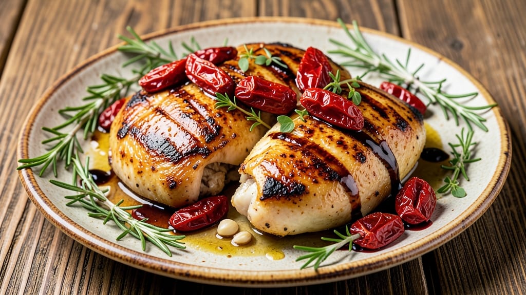 Baked Chicken With Sun-Dried Tomatoes Recipe: Mediterranean Herb Crust With Tangy Depth