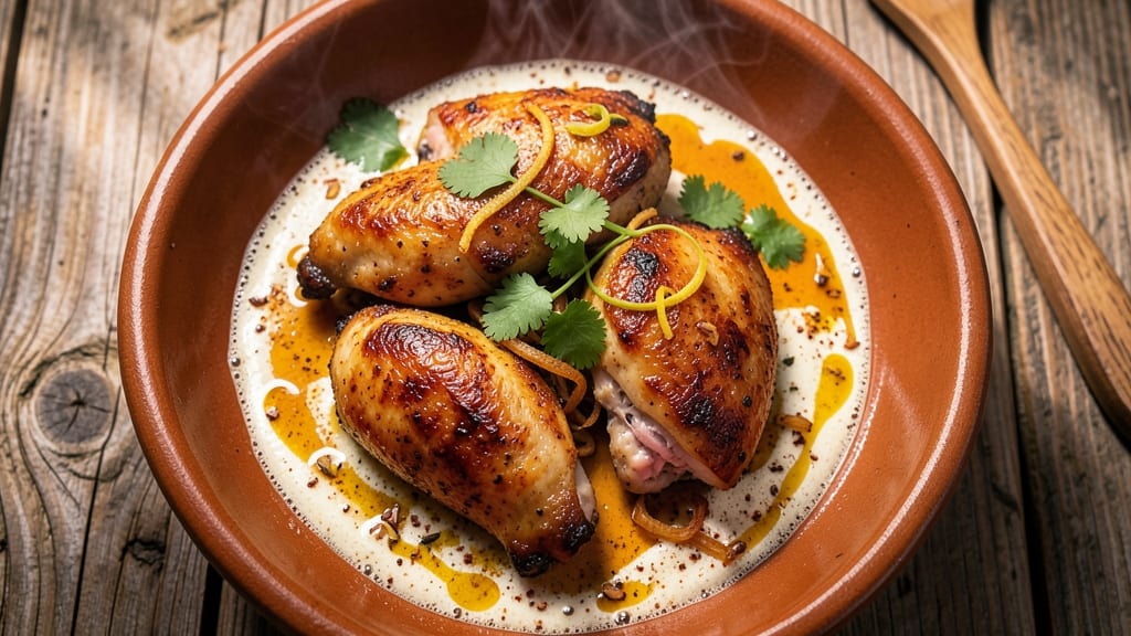 Baked Chicken Thighs Indian Recipe: Spiced Yogurt Marinated Heat in One Pan
