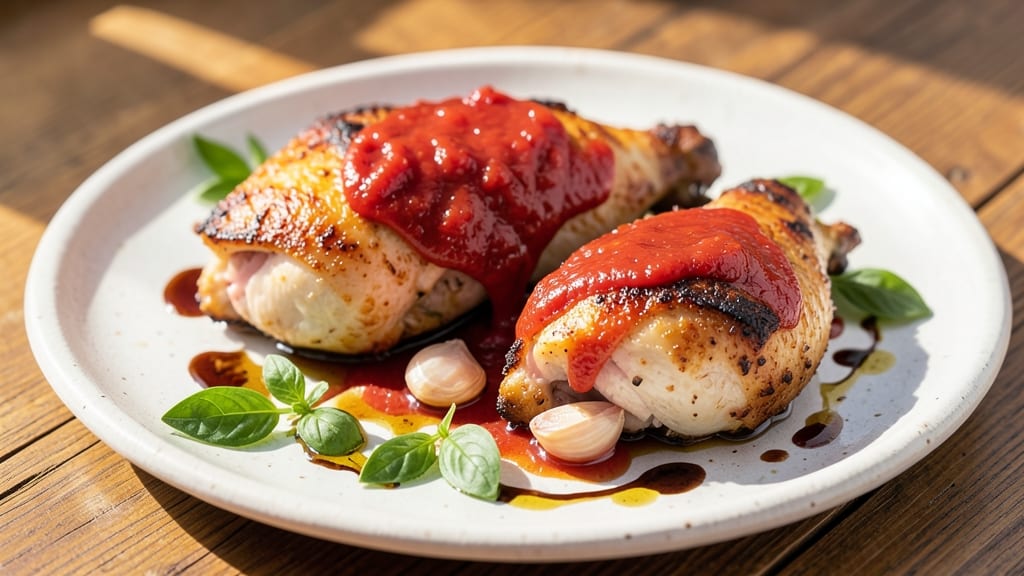 Baked Tomato Chicken Thighs Recipe: Juicy Bites with Sweet-Tangy Glaze