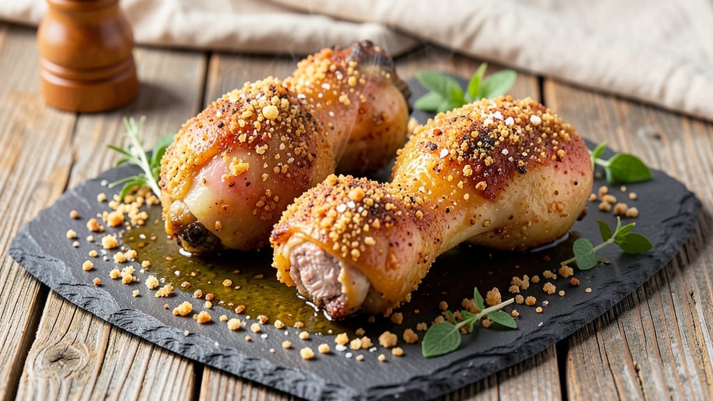 Baked Chicken Legs Recipe With Breadcrumbs: Crunchy Crust Meets Juicy Tender Meat