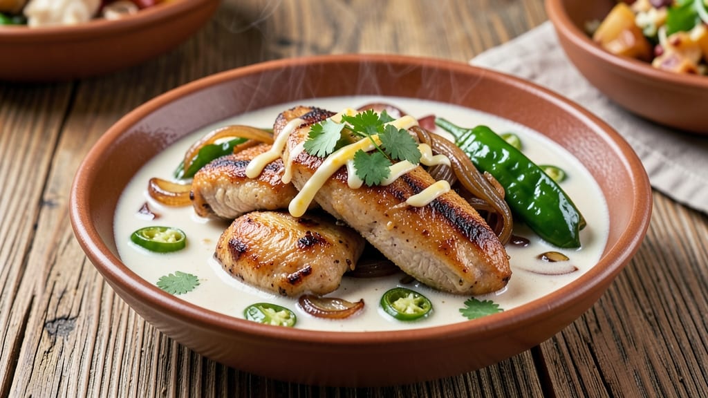 Bush's White Chicken Chile Recipe: Smoky Cheddar and Tortilla Crown Magic