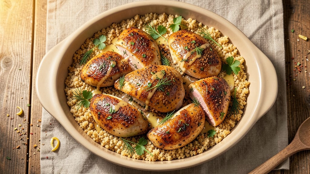 Baked Chicken Maryland Recipe: Crispy Herb-Crusted Bites with Tangy Cream Cheese Sauce