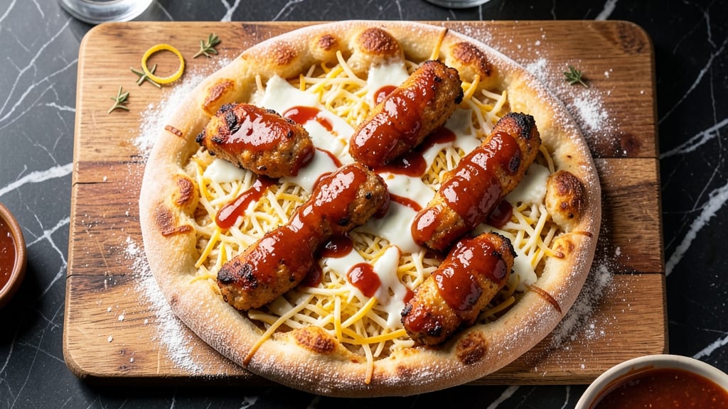 Buffalo Chicken Finger Pizza Recipe: Crispy Crust With Spicy Pull-Apart Cheese