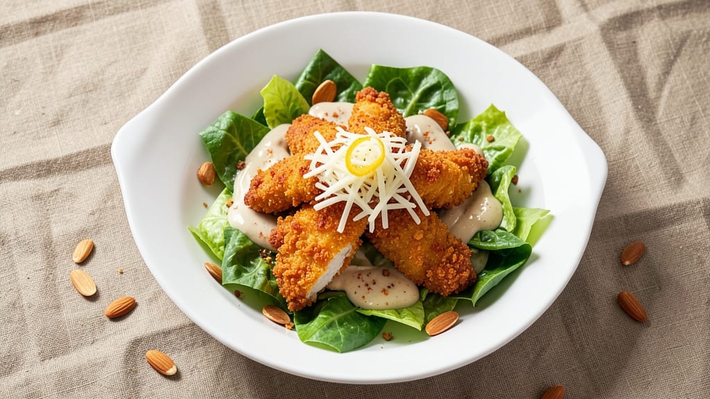 Applebee's Crispy Chicken Salad Recipe: Crunchy Bites Over Creamy Ranch Rivers