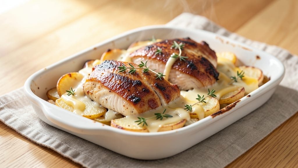 Betty Crocker's Scalloped Potatoes And Chicken Recipe: Cheesy-Layered Comfort with Juicy Chicken