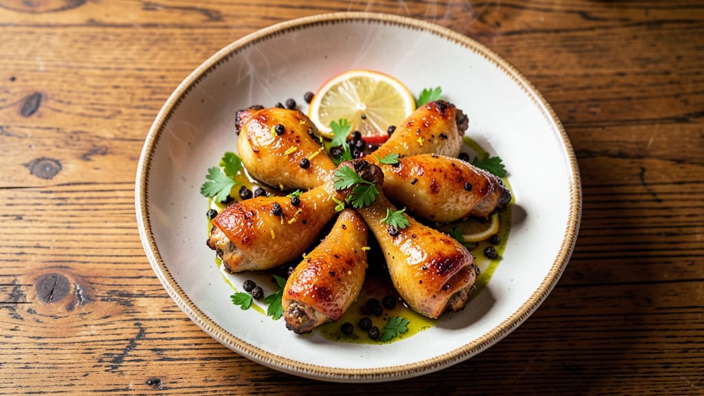 Baked Lemon Pepper Chicken Drumsticks Recipe: Crispy Skin and Zesty Juiciness in 40 Minutes