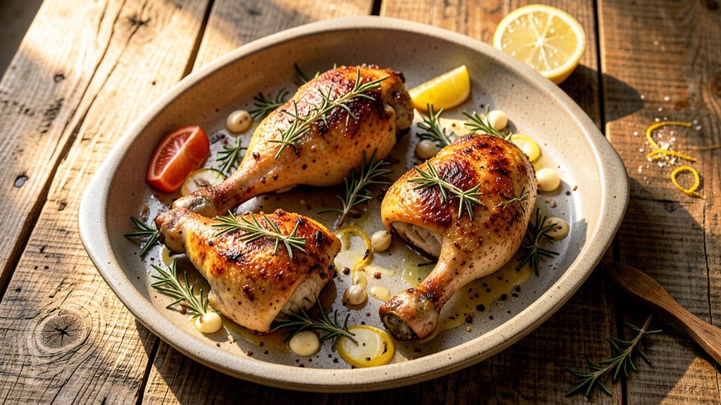 Baked Rosemary Chicken Leg Quarters Recipe: Herb-Infused Crisp With Juicy Centers