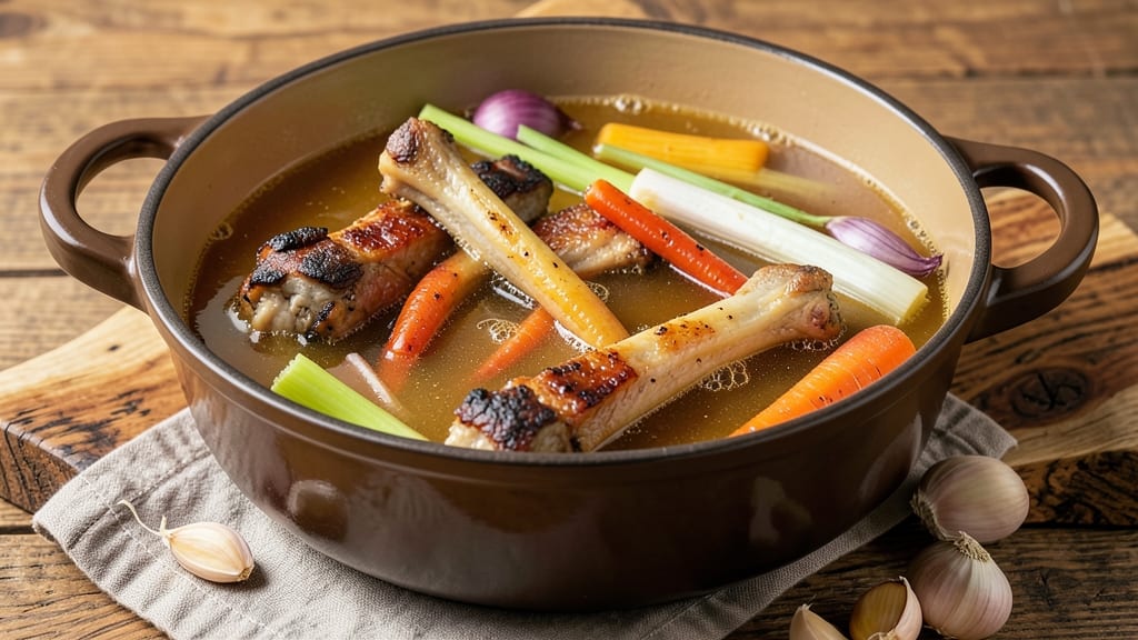 Beef and Chicken Bone Broth Recipe: Deep Umami Flavor in 24 Hours