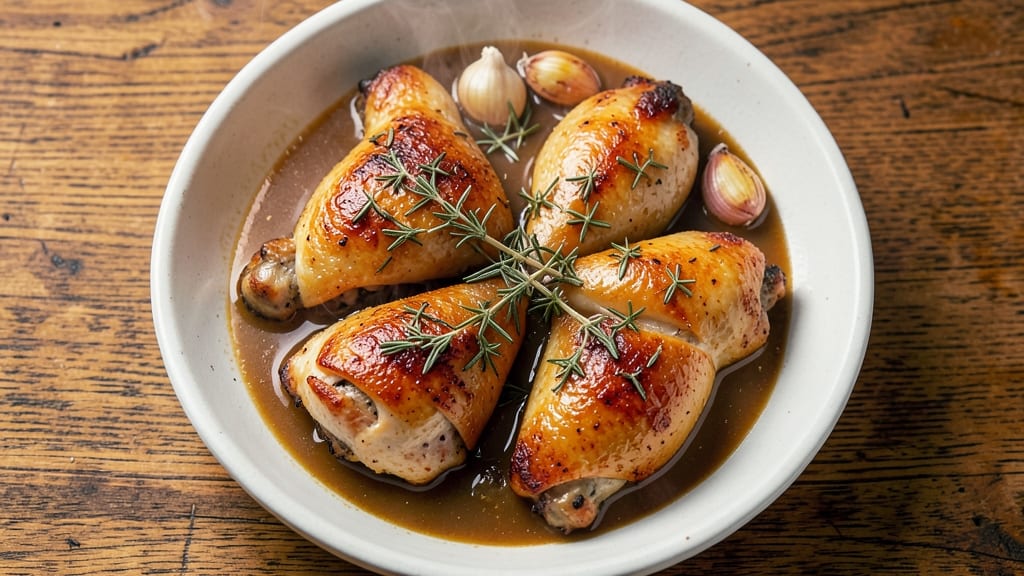 Baked Chicken Thighs With Gravy Recipe: Crispy-Skinned Comfort With Homemade Pan Sauce