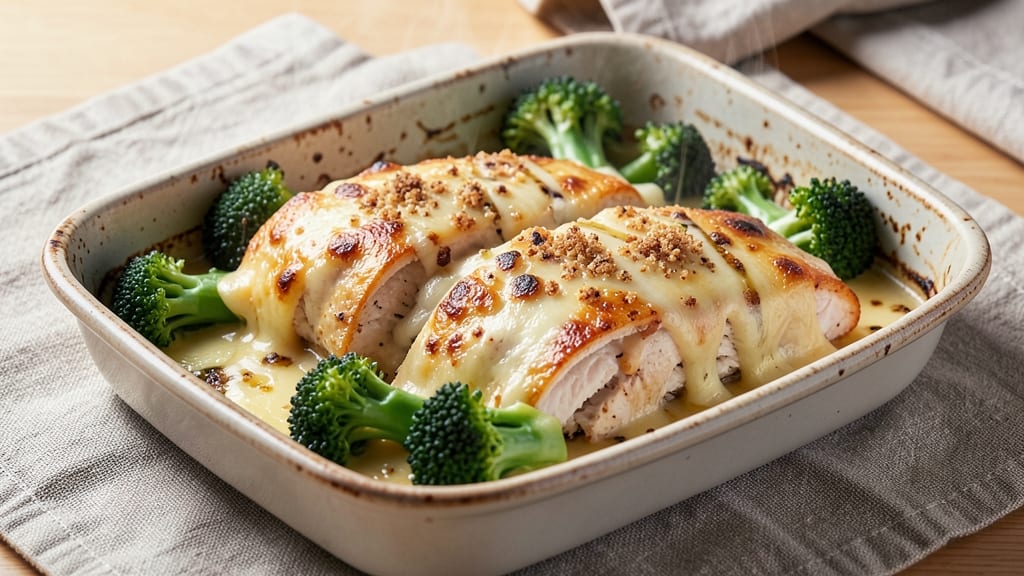 Broccoli Cheese Chicken Bake Recipe: One-Pan Crispy-Top Comfort in 30 Minutes