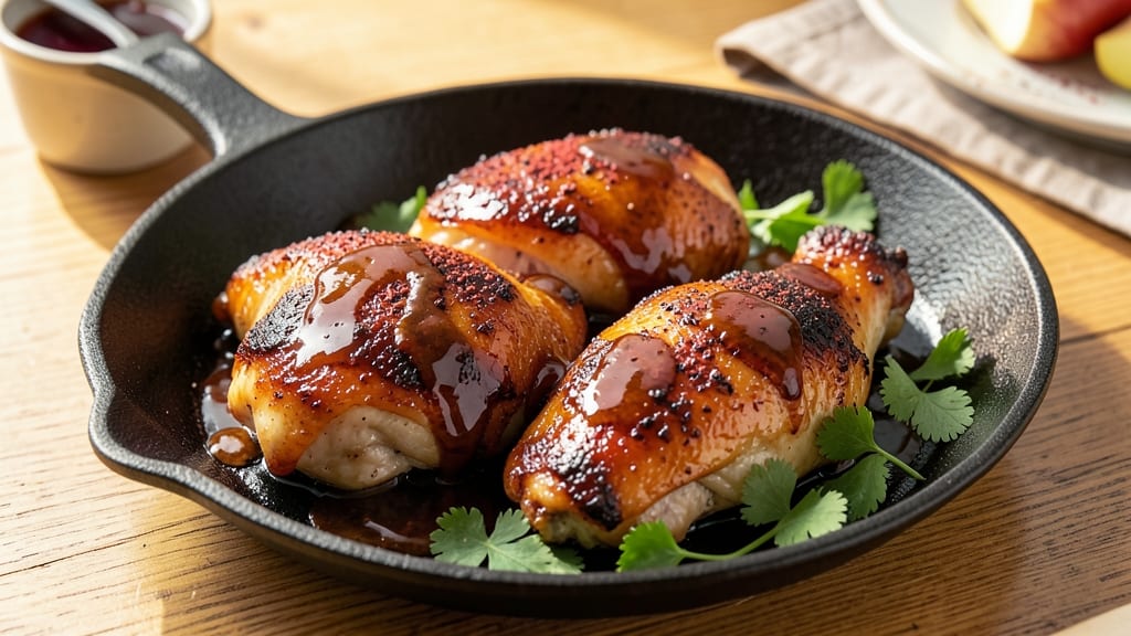 Baked BBQ Boneless Chicken Thighs Recipe: Smoky-Sweet Glaze That Sticks to Every Bite