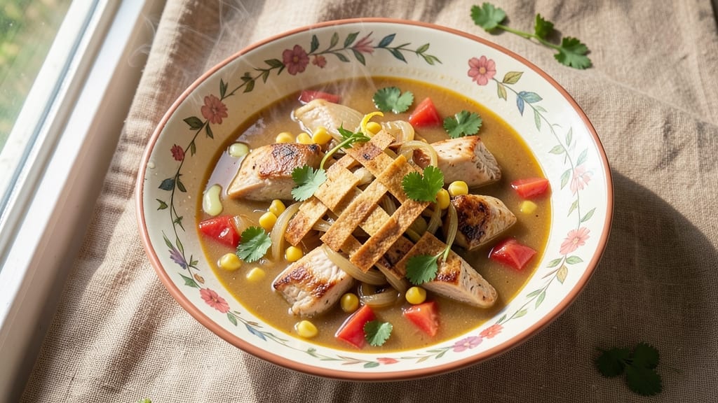 Amy Roloff's Chicken Tortilla Soup Recipe: Smoky Cumin-Kissed Bites Over Creamy Tomato Base
