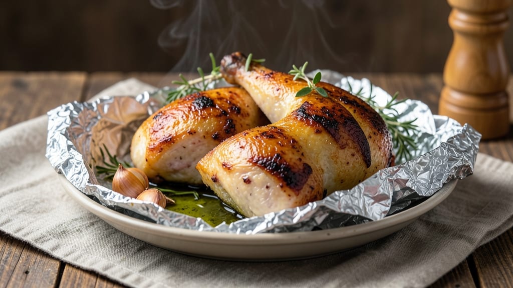 Baked Chicken in Aluminum Foil Recipe: Juicy Moist Heat Retained for Foolproof Results