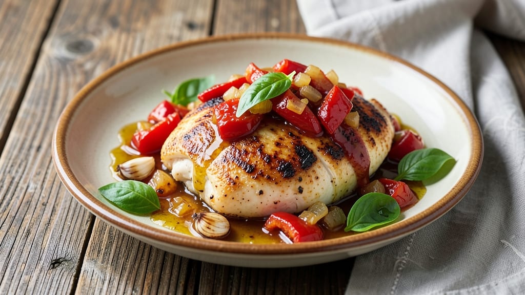 Baked Chicken Breast Cacciatore Recipe: Tomato-Braised Tender Bites With Herbs