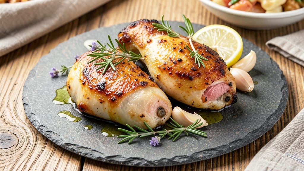 Baked Lemon Garlic Chicken Thighs Recipe: Zesty Herb Crust With Juicy Centers