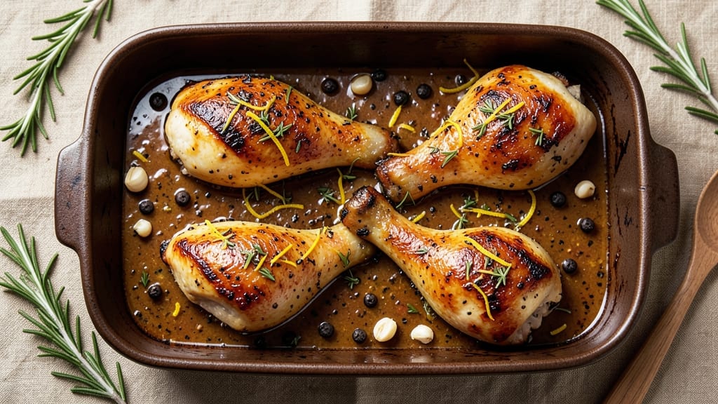 Baked Lemon Pepper Chicken Legs Recipe: Zesty Crispy Skin With Juicy Results