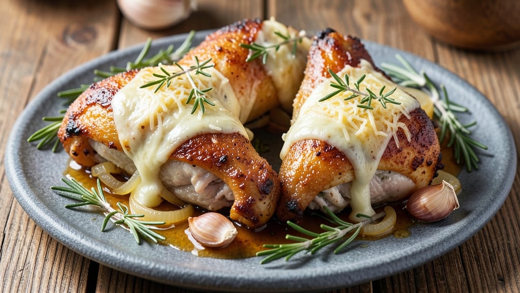 Baked Stuffed Chicken Thighs Recipe: Crispy Crown Over Smoky Cheese Pulls