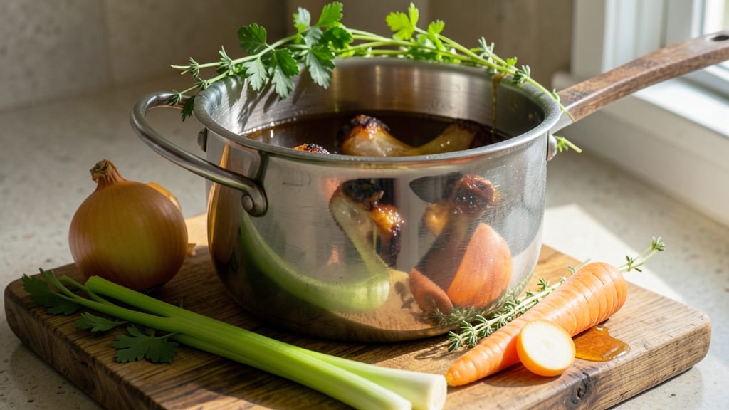 Alton Brown's Chicken Stock Recipe: Deep-Flavored Broth in One Pot
