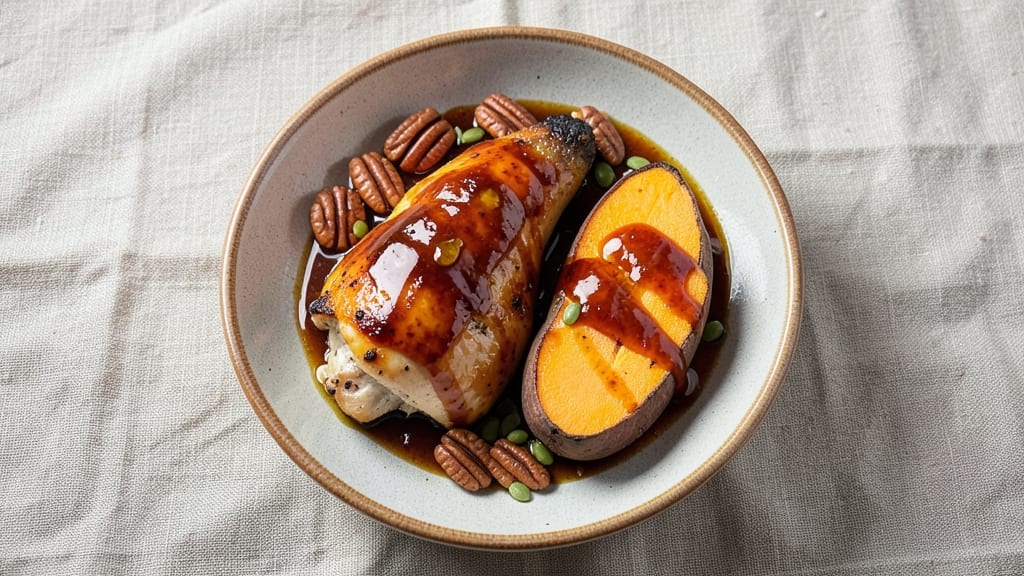 BBQ Chicken Sweet Potato Bowl Recipe: Smoky-Sweet Balance With Crispy Topping Magic