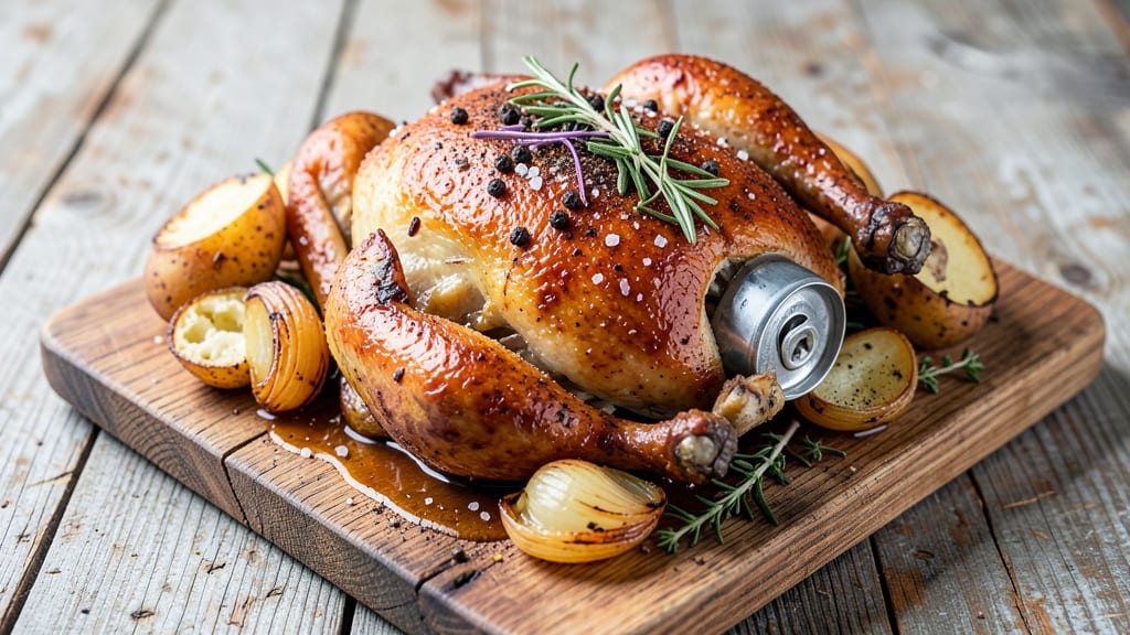 Beer Can Chicken Roaster Recipe: Juicy, Smoky Crispiness in One Pan