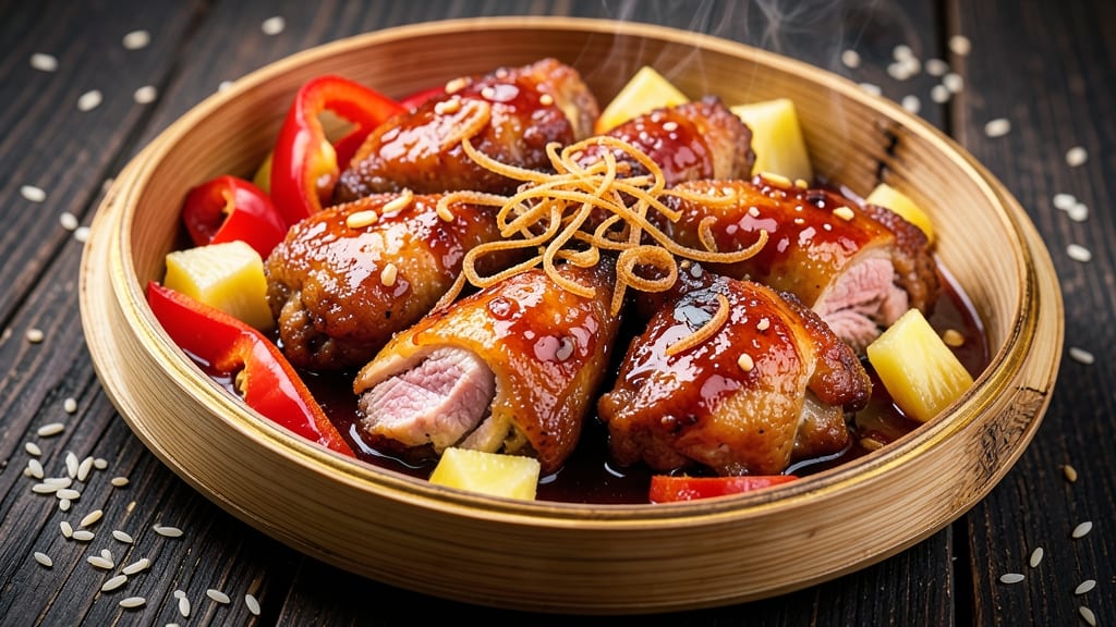 Authentic Chinese Sweet and Sour Chicken Recipe: Crispy-Fried Bites in Tangy Pineapple Sauce