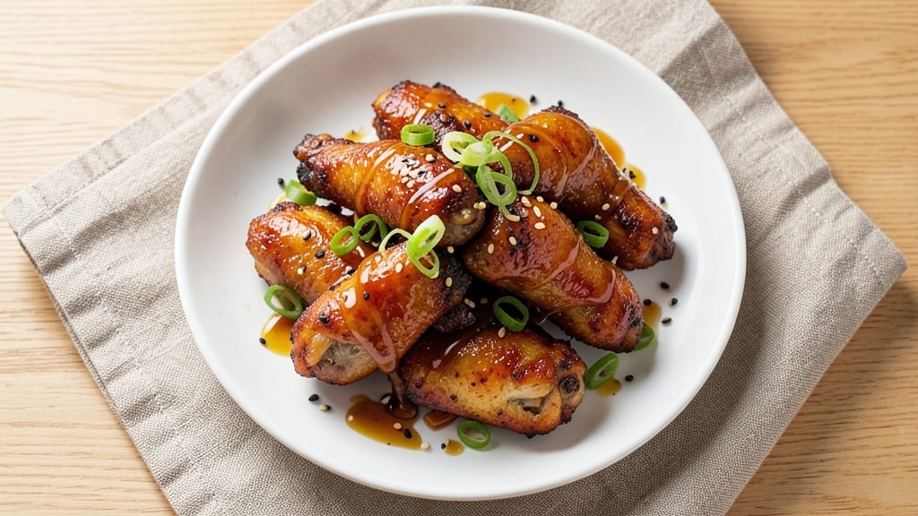 Asian Baked Chicken Wings Recipe: Five-Spice Glaze with Crispy Edges