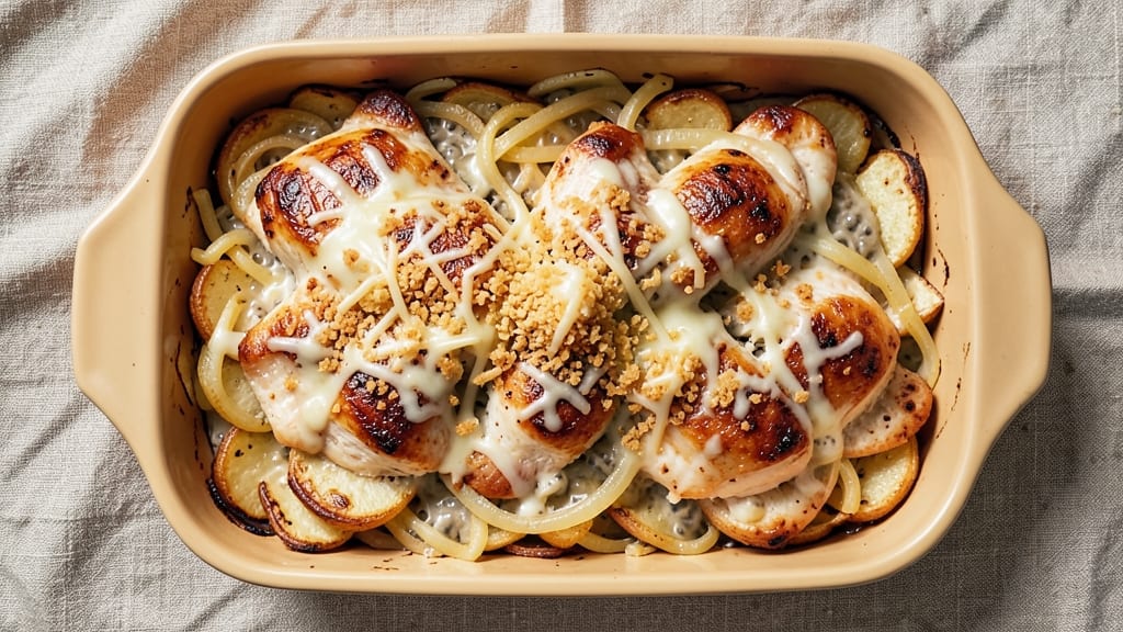 Campbell's Chicken Bake Recipe: One-Pan Creamy Comfort with Crispy Celery Crown