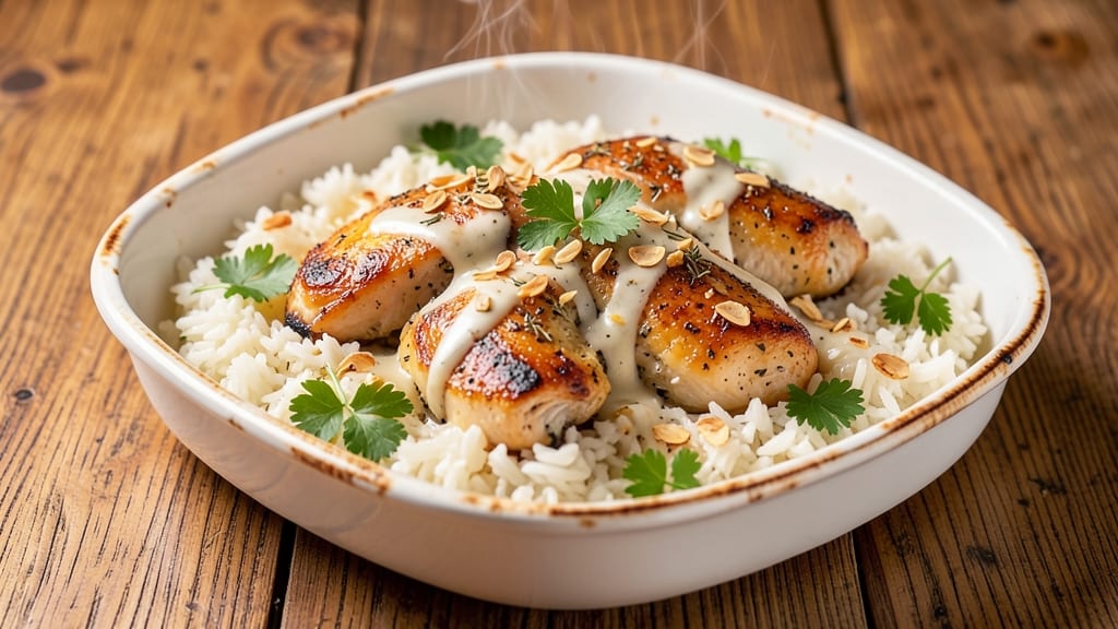 Campbell's Supper Bakes Herb Chicken With Rice Copycat Recipe: One-Pan Creamy Herb Magic