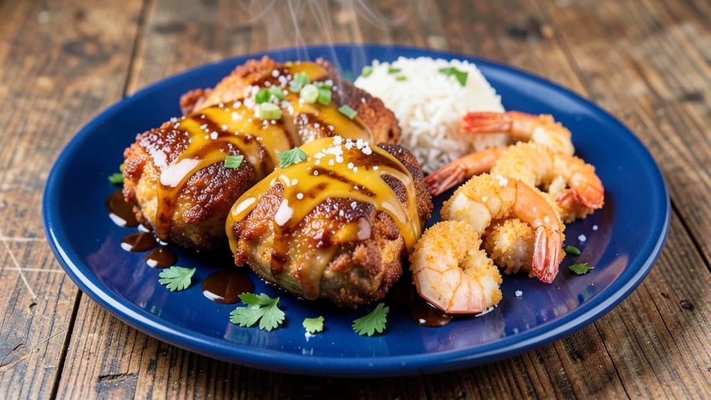 Applebee's Bourbon Street Chicken and Shrimp Copycat Recipe: Crispy Breadcrumb Crust Over Smoky Cheddar Rivers