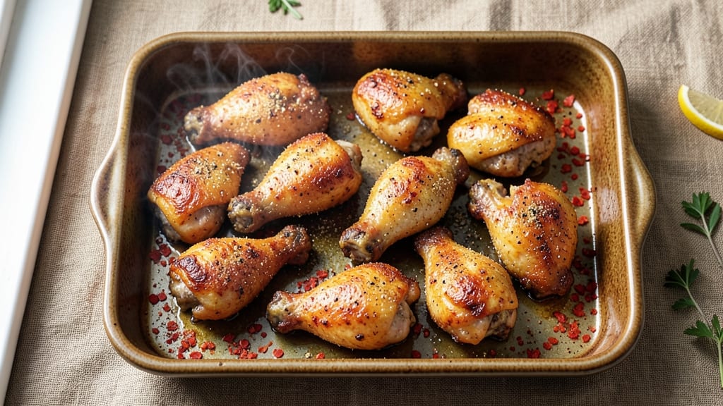 Baked Full Chicken Wings Recipe: Crispy Skin, Juicy Meat in One Bake