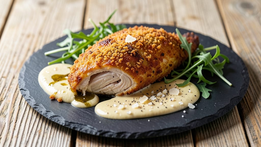 Chicken California Recipe: Crispy Parmesan Crust With Creamy Avocado Twist