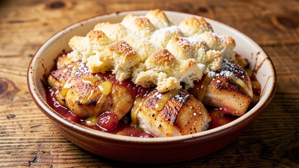 Chicken Cobbler Recipe with Red Lobster Biscuit Mix: Juicy Chicken and Flaky Topping in One Dish