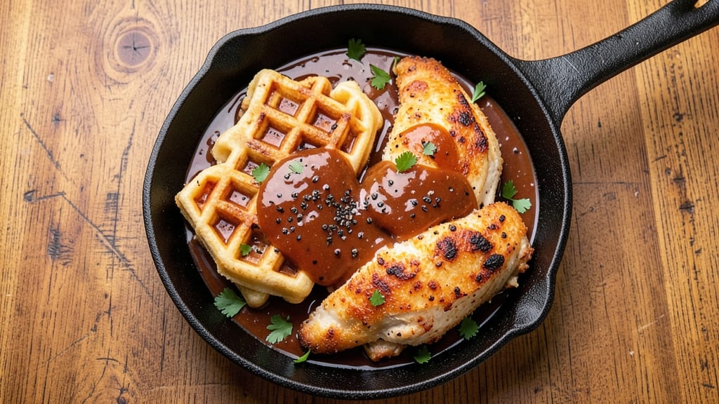 Chili's Chicken and Waffles Recipe: Crispy Bites Meets Vanilla Shake Swirls