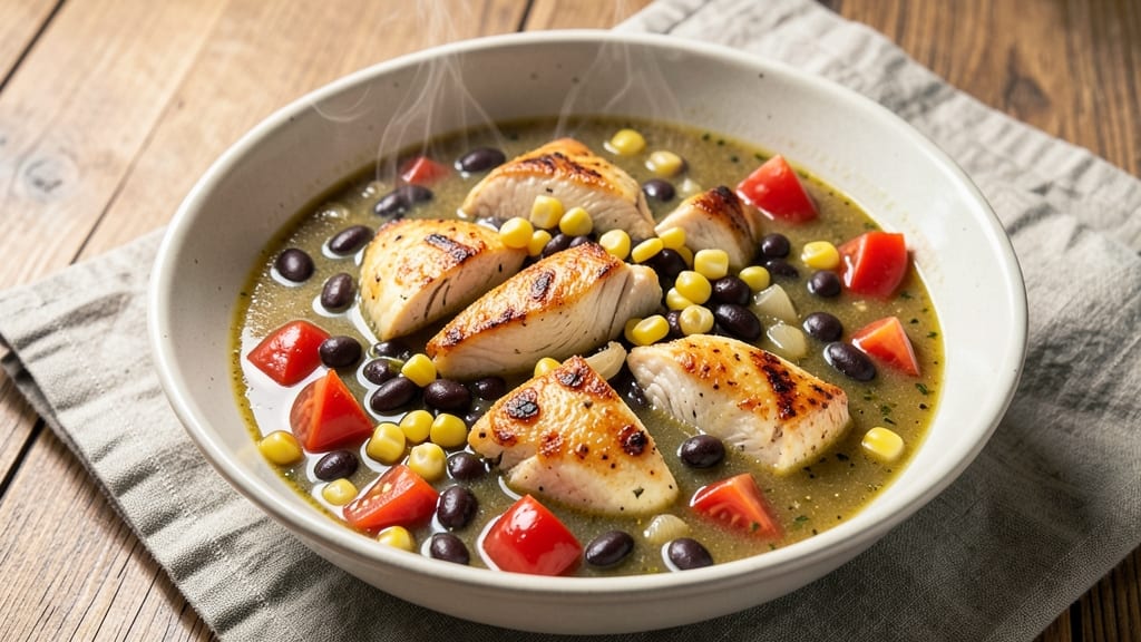 Betty Crocker's Chicken Tortilla Soup Recipe: Crispy Tortilla Crown Over Smoky Chicken Rivers