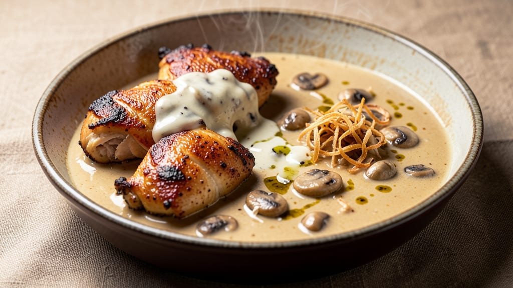 Baked Chicken Stroganoff Recipe: Creamy Mushroom Sauce with Tender Bites