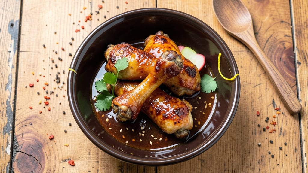 Baked Teriyaki Chicken Legs Recipe: Glazed Caramelized Crust With Sticky-Sweet Bite