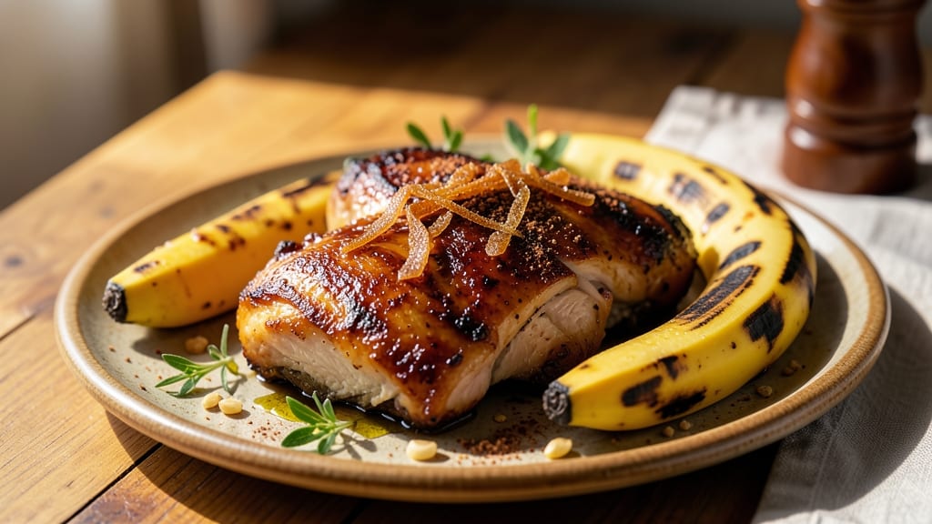 Baked Banana Chicken Recipe: Sweet Spiced Crust with Juicy Centers