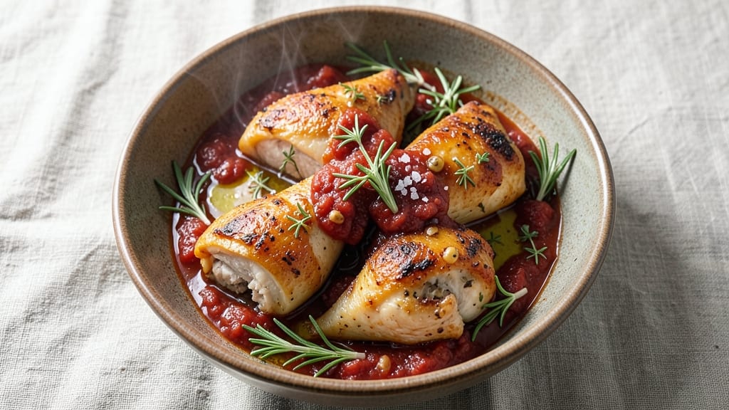 Baked Chicken Thighs in Tomato Sauce Recipe: Herb-Infused Sauce That Caramelizes to Rich Depth