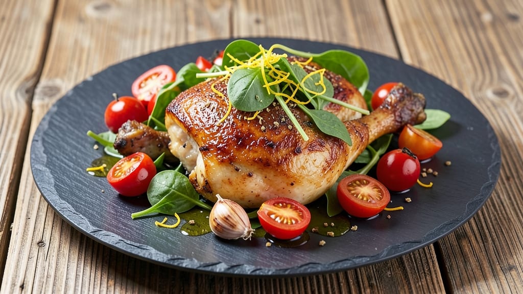 Baked Chicken Spinach Tomato Recipe: One-Pan Herb-Roasted Harmony