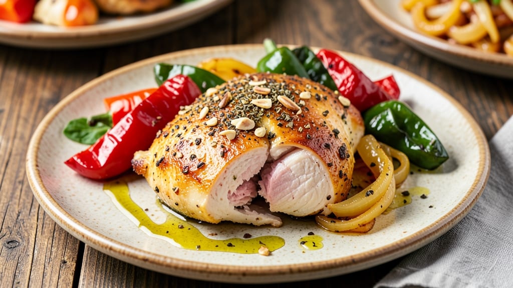 Baked Chicken Breast With Peppers And Onions Recipe: One-Pan Sheet Pan Masterpiece