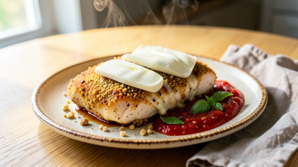 Betty Crocker's Baked Chicken Parmesan Recipe: Crispy Breaded Layers with Gooey Mozzarella Rivers