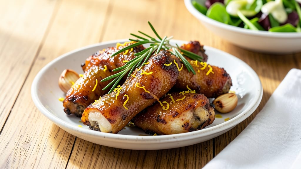 Baked Italian Chicken Wings Recipe: Garlicky Herb Crisp With Lemon Zest Finish