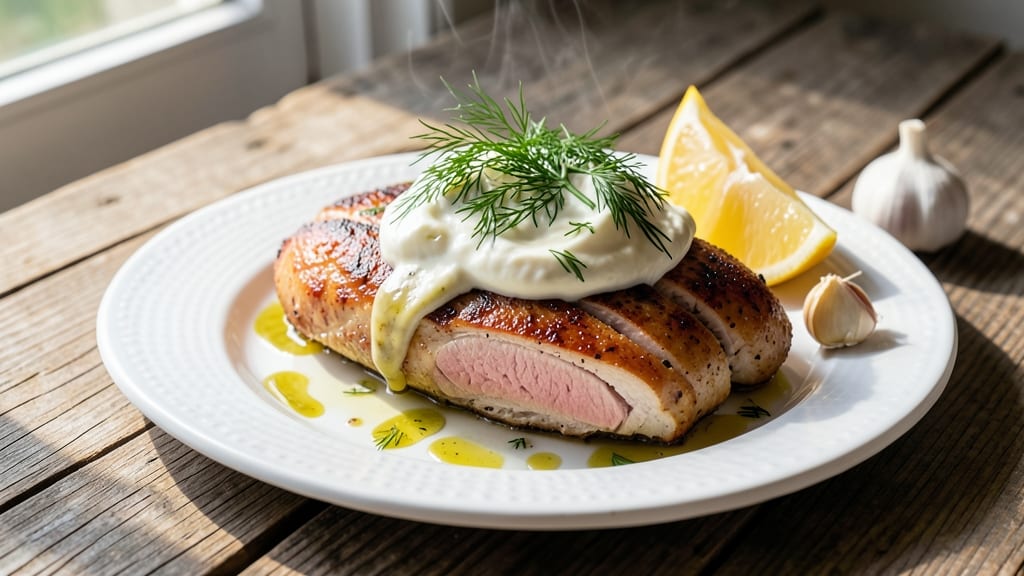 Russian Chicken Recipe: Smoky Dill and Sour Cream Pan-Seared Masterpiece